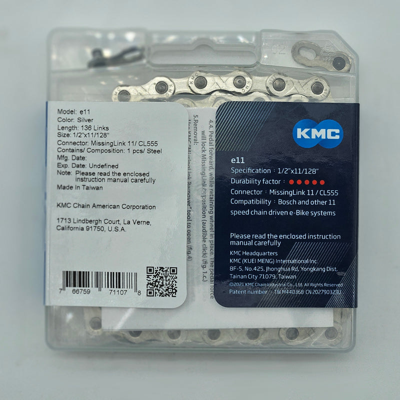 KMC e11 11-speed chain and quick link